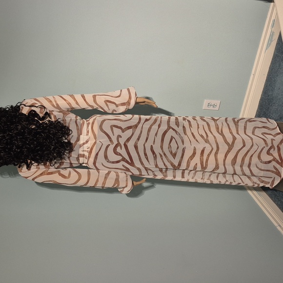 Animal Print Maxi Kimono Size 6 - Picture 2 of 16